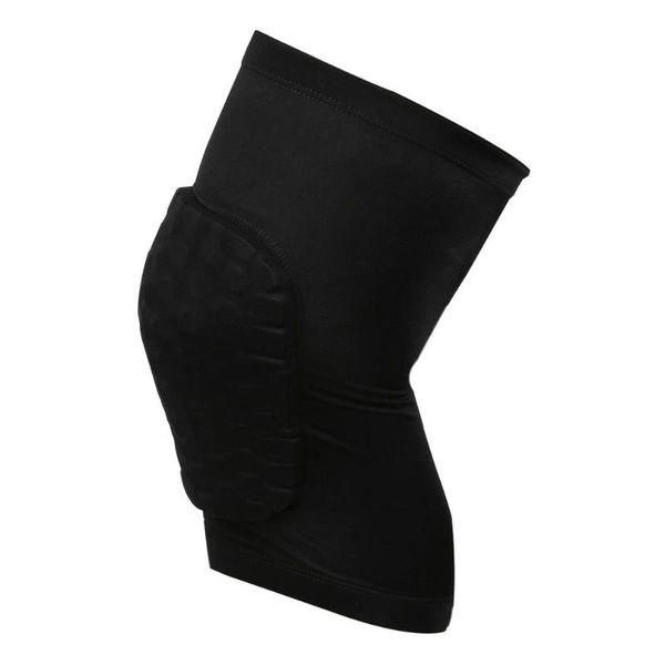 

kids pad basketball leg knee short sleeve protector gear crashproof, Black;gray