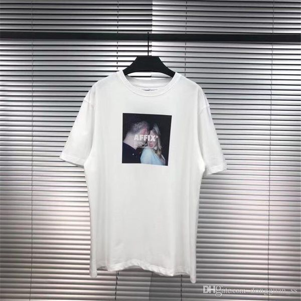 

short sleeve tshirt men women 1 tees cotton white color, White;black