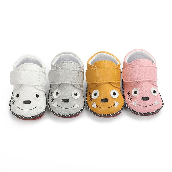

baby cartoon rubber-soled boy girls soft shoes non-slip toddler newborn infant pu leather first walkers