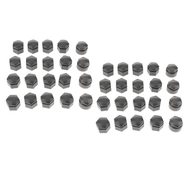 

40pcs gray wheel nut bolt tire screw cover cap dustproof cover 22mm for audi q7