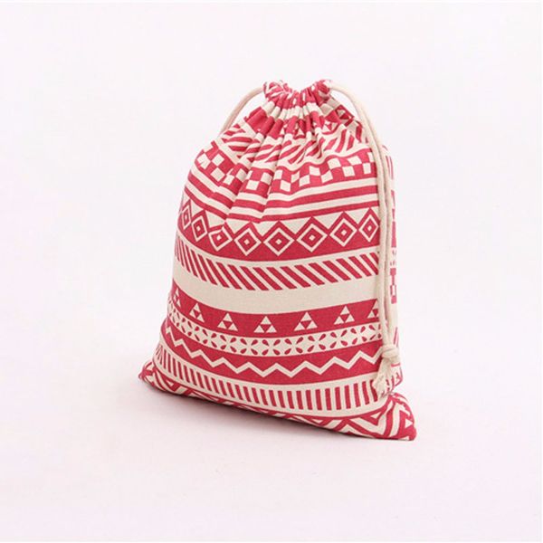 

national wind stripes drawstring beam port storage bag travel bag gift casual shopping gift wholesale #40
