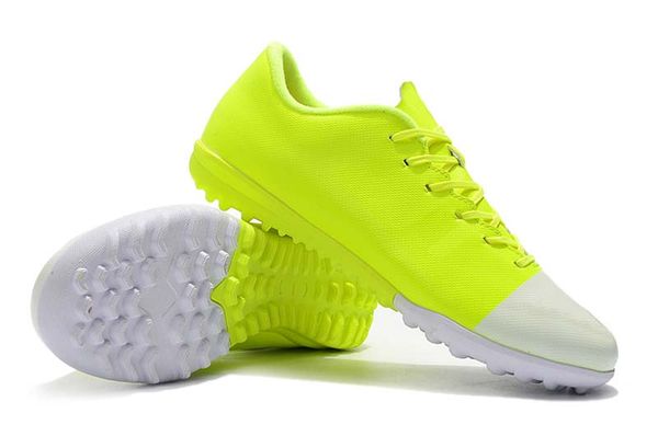 

supply mercurial superfly vi vaporx yellow/white football boots low help tf soccer shoes mens ronaldo cr7 soccer cleats