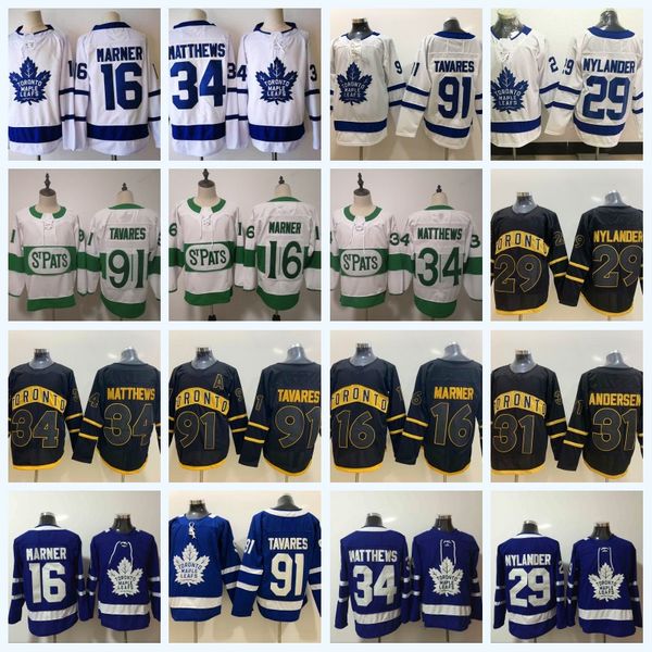 

16 Mitchell Marner 2019 Toronto Maple Leafs Black Jersey 91 Tavares 34 Matthews 44 Morgan Rielly 31 Frederik Andersen 29 William Nylander