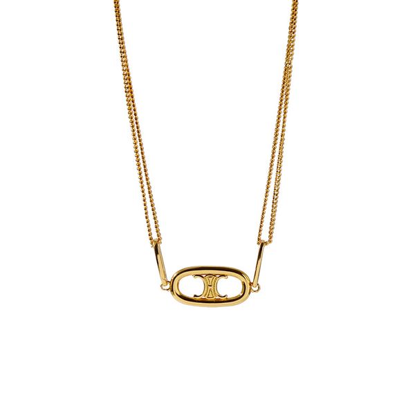 

2020 горячей продажи моды ожерелья меди позолоченных ювелирная 2020 новых триумфальная арка звезда блоггер с тем же ключицами ожерелья ожере, Silver