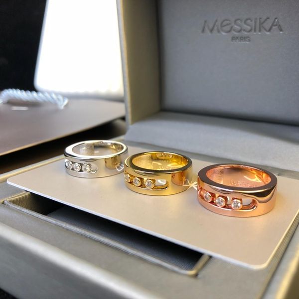 

Дизайнерские кольца Move серии Diamond Кольца скольжения 2019 Роскошные модные аксессуа