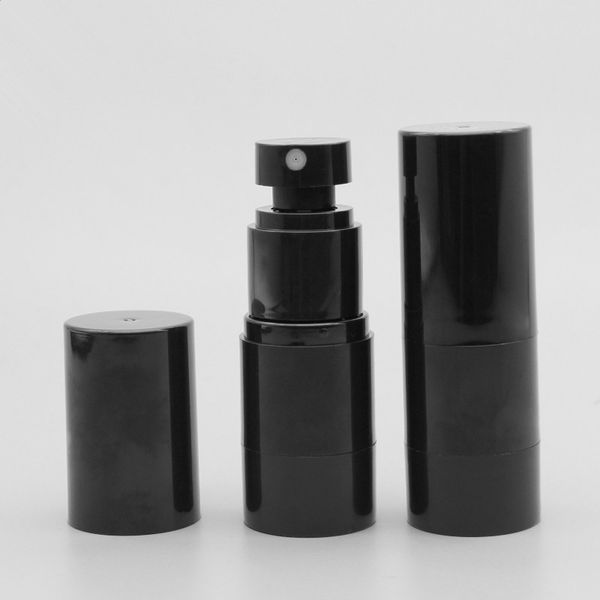 

15ml black vacuum emulsion pump bottle,airless pump spray bottles empty lotion bottles container with pump f3454