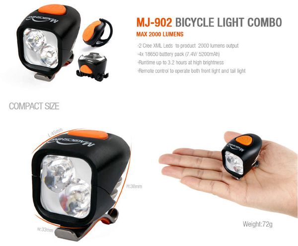 

magicshine 902 bicycle light combo