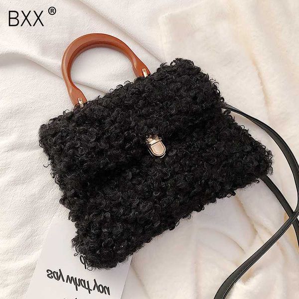 

bxx] winter plush warm crossbody bags for women 2019 new fashion shoulder messenger bag lady phone handbags and purses hk004