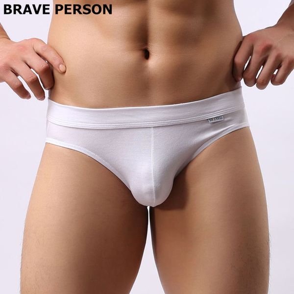 

brand brave person modal men's gay underwear soild briefs comfortable breathable briefs underwear men, Black;white