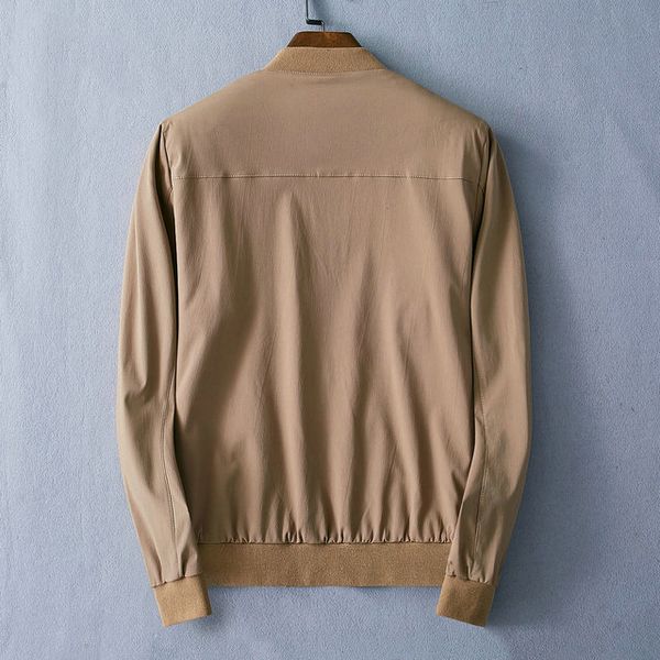 

burberri designer mens jacket classic luxury jackets streetwear red embroidered logo comfortable temperament khaki coats, Black;brown