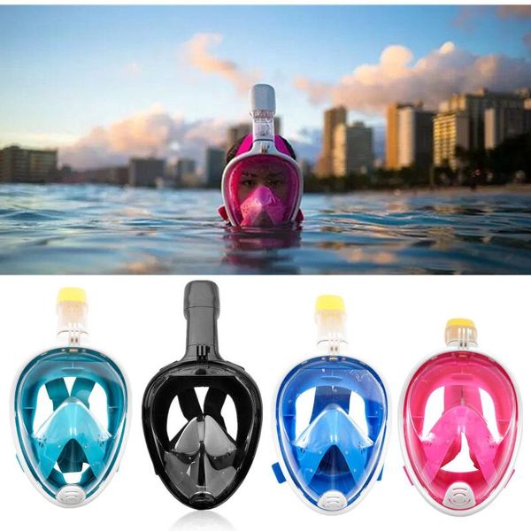 

29/ face diving mask anti-fog snorkeling mask underwater scuba spearfishing children/glasses training dive equipment