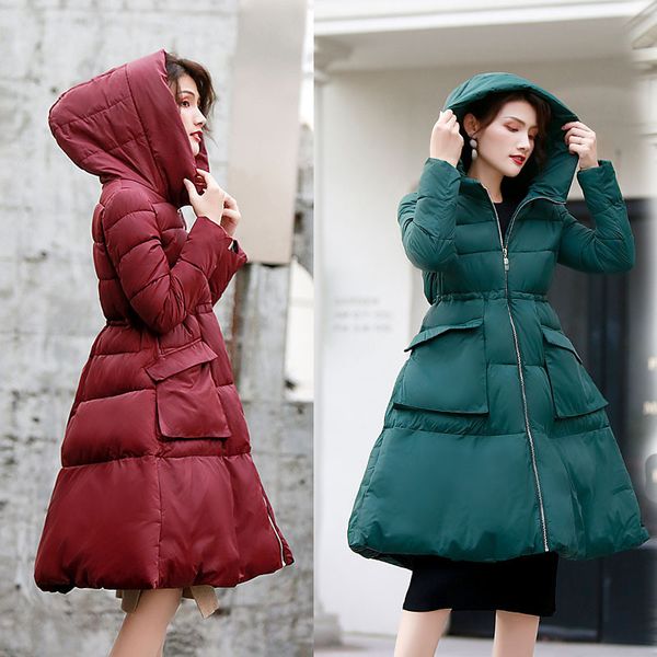 

2018 cotton jacket female tide dress large size cotton clothing winter coat loose a version winter coat tide, Black