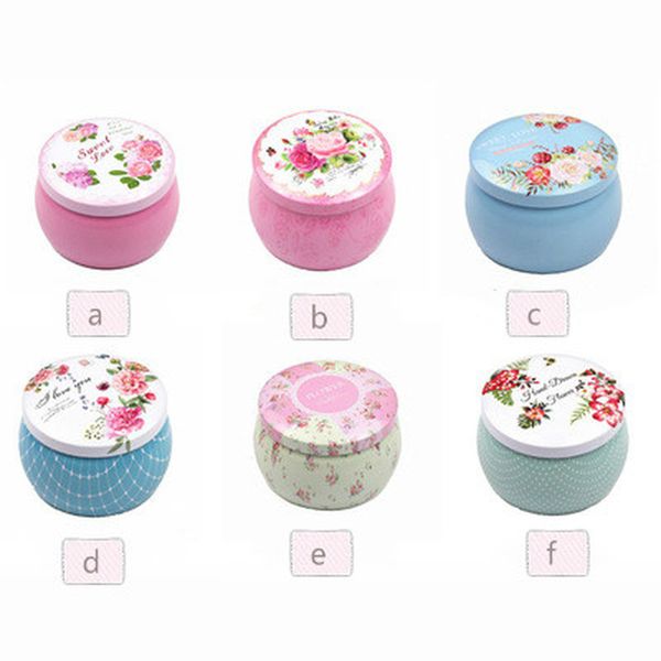 

1pc tinplate storage box for kids stationery candy women jewelry storage organizer ethnic style flower gift box round shape