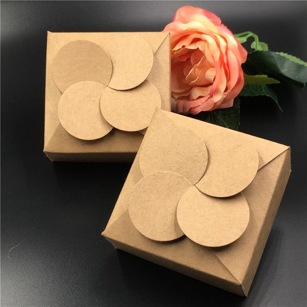 

gift wrap 12pcs/lot vintage retro kraft paper windmill boxes for wedding party cake adornment package cardboard container wholesale