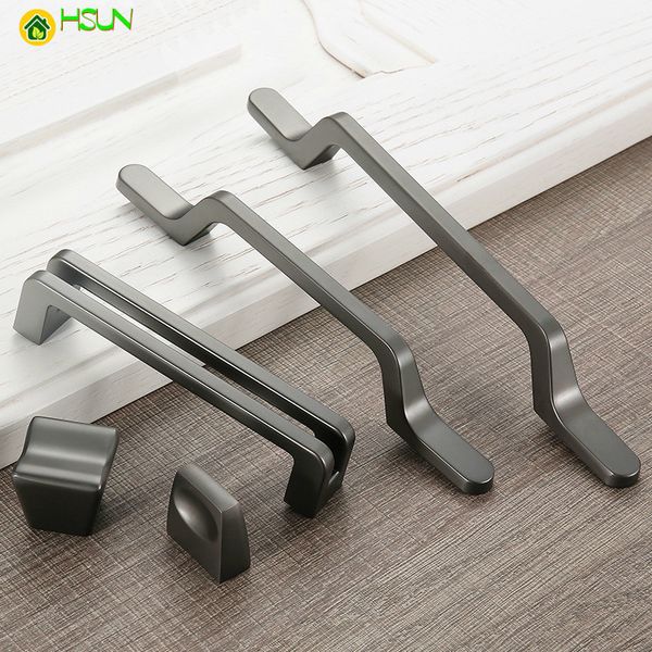 2019 Modern Zinc Alloy Kitchen Handles Drawer Knobs Wardrobe