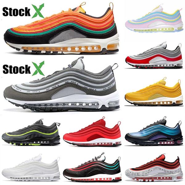 

Whole ale 97 unbur t white evergreen breathable running hoe for men women triple white black ilver off de igner neaker trainer 36 45, White;red