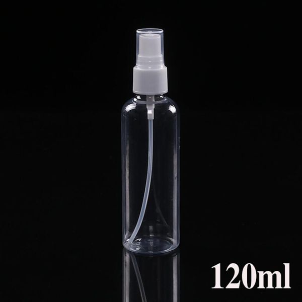 Atacado frascos de perfume de pulverização PET de plástico transparente de 120ml Esvaziar spray Frasco de perfume por Cosmetic Cuidados com a pele