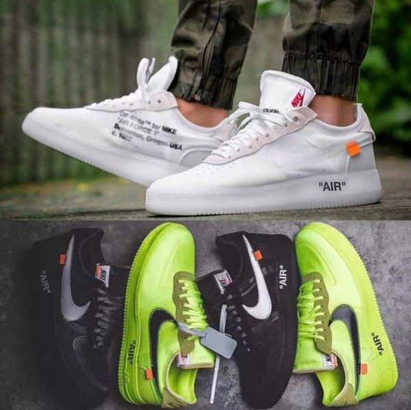 

new air 2019 force 1 af1 volt running shoes women mens trainers forced one sports skateboard 1 green warrior sneakers