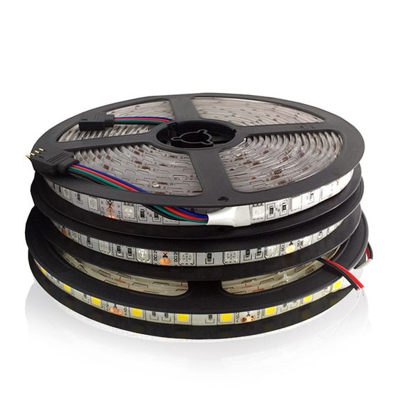 

bsod led flexible strip 5050 12v 24v non-waterproof white warm red blue green uv pink rgb rgbww light diy for bedroom 3m sticker tape lights