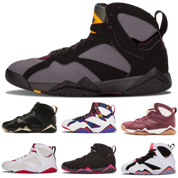 

7 7s mens basketball shoes gmp fadeaway unc pantone university blue tinker hares bordeaux cigar cardinal french blue sport shoes