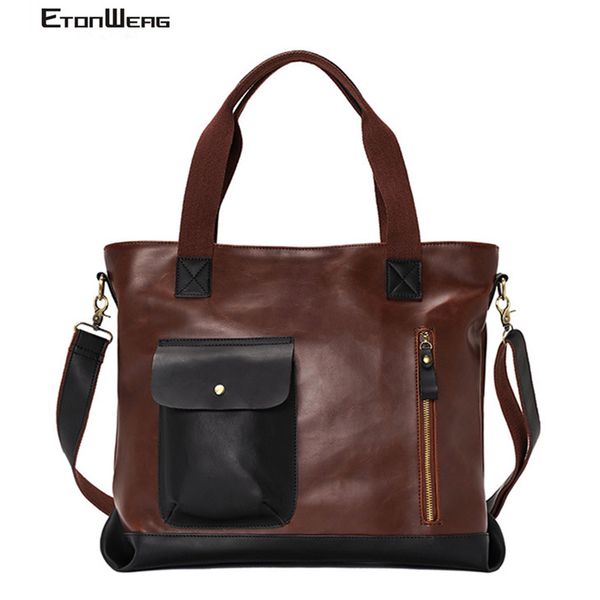 

урожай мужчина портфель марка кожи pu сумка мужского портативного компьютера мешок сплошной брауна мешок плечо женщина отдых и путешествия t