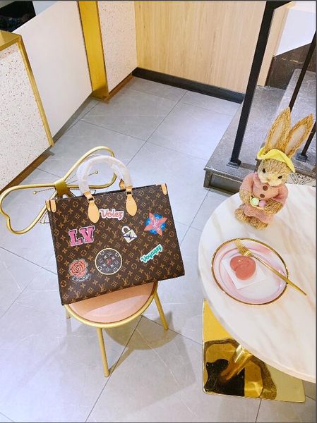 

2019 designers handbags classic elling style genuine cow high leather luxury handbag handle shoulder shopping bag--8