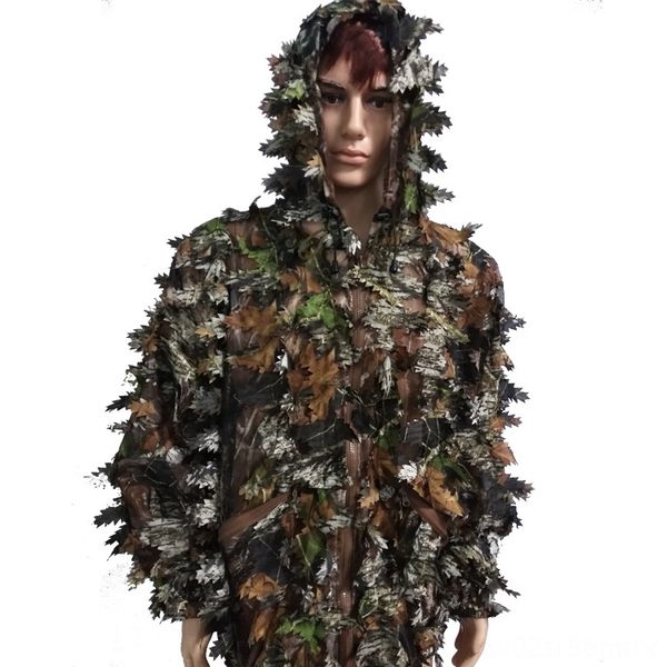 

hunting camouflage/3d dense leaves camouflage/military fans hunting camouflage/3d combat outdoor training dense leaves camouflage/military f, Black