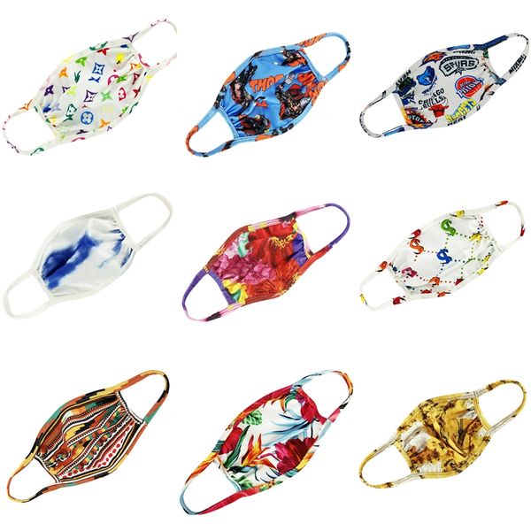 

face masks men women designer printed face mask 3 ply breathable blocking anti dust fog pm 2.5 protective dustproof mask #802, Black