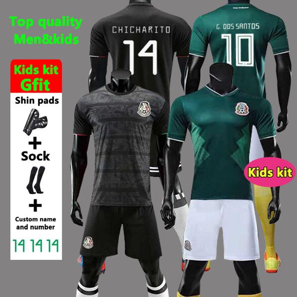 

Gold Cup 2019 Camisetas Mexico 19 20 MEN WOMEN KIDS soccer jersey 2018 CHICHARITO LOZANO DOS SANTOS girl football shirt camisa de futbol