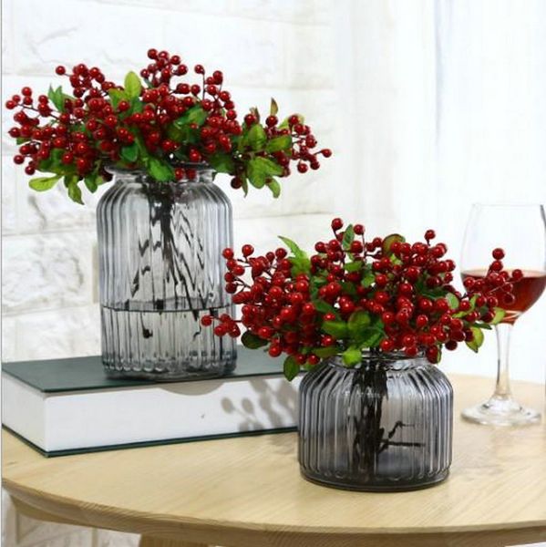 

bunch of artificial berry european high-end home living decor simulation fruit blueberry fruit wedding party accessories