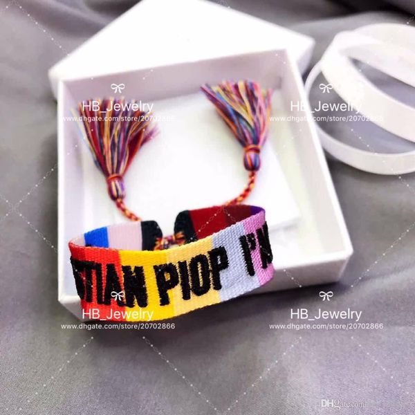 

fashion brand ja braided hand strap hand rope bracelet for lady design women party wedding lovers gift luxury jewelry for bride with box, Golden;silver