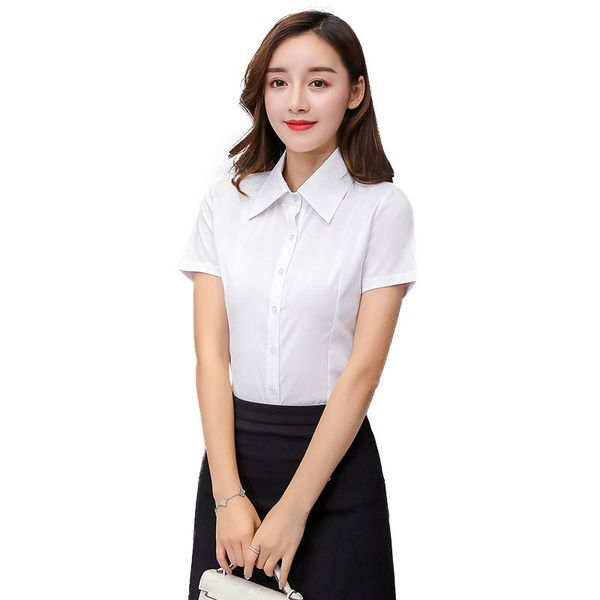 

blouses blusas short white 2020 chiffon women summer de ladies mujer blouse women clothes femininas shirts moda and iejpx