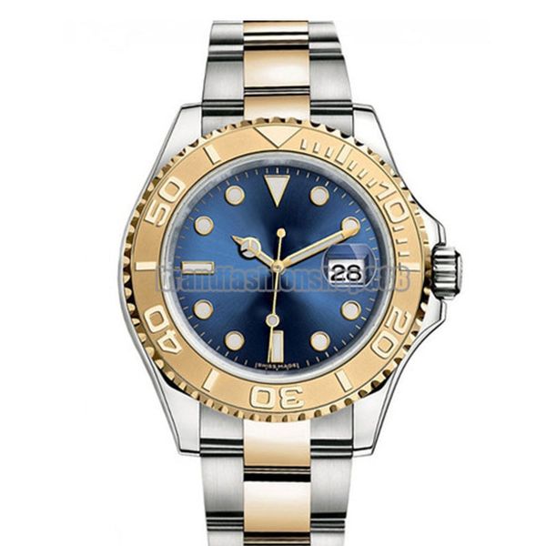 

famous watch mens watches mechanical automatic movement wristwatches 168623 blue dial montre de luxe 316 stainless steel, Slivery;brown