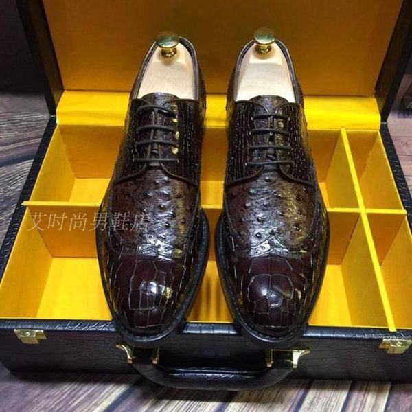 

embossed leather black wine men goodyear oxfords shoes wedding dress shoes for male lace up party oxfords
