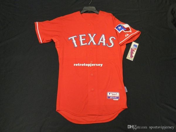 

majestic texas blank red cool base, on field jersey mens stitched wholesale big and tall size xs-6xl baseball jerseys, Black;blue