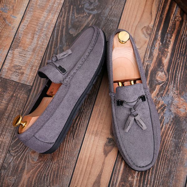 

spring new slip on casual men shoes red bottoms loafers breathable comfort men's casual flat moccasin driving shoes hjm8, Black