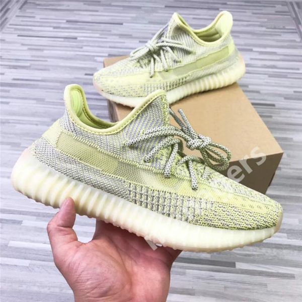 

2019 kanye west antlia synth lundmark black static reflective designers shoes gid glow clay true form hyperspace zebra sports shoes with box