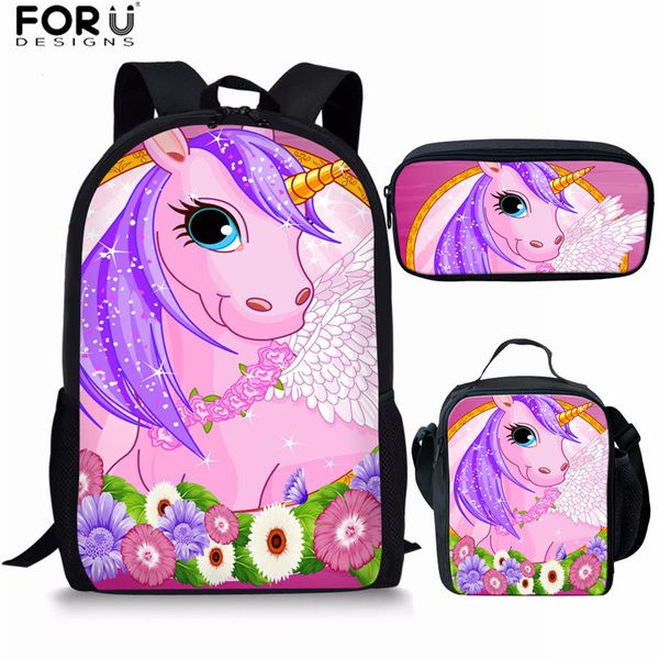 

forudesigns unicorn backpack kawaii school bags for teenage girls pink backpack cartoon kids bagpack japanese children back bag