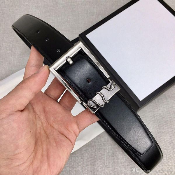 

belts mens woman leather belt fashion snake tiger needle buckle width 34mm highly quality, Black;brown