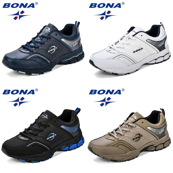 

bona men casual shoes microfiber man flats lace up breathable men fashion classic outdoor shoes zapatos de hombre ing, Black