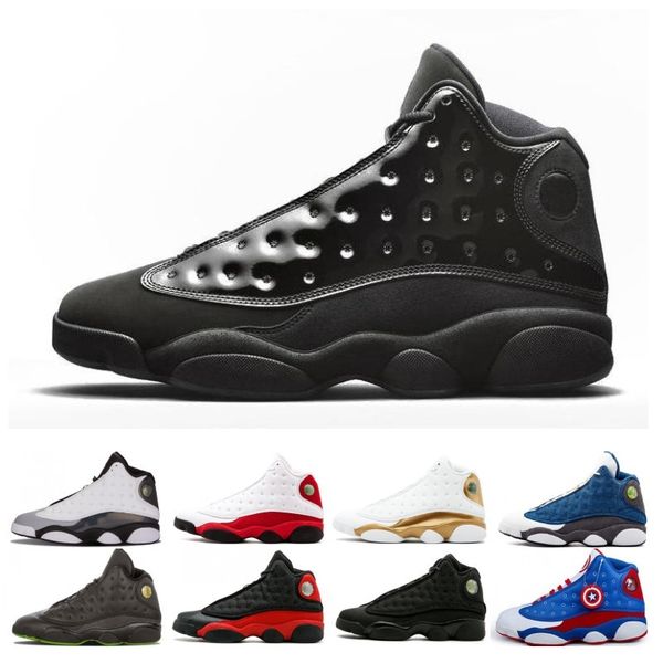 

With Box 13 13s Cap And Gown men basketball Grey Terracotta Blush Captain America Alititude Green Black Cat sports sneakers designer trainer