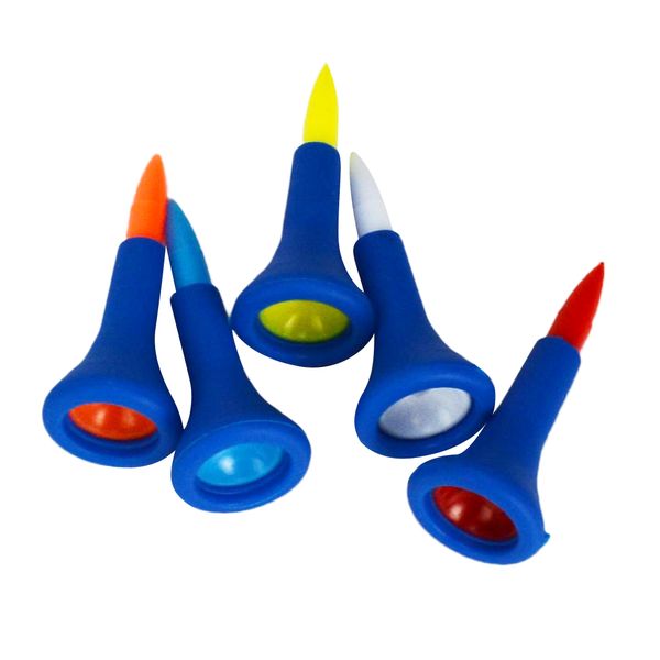 

5 pieces/set durable soft rubber cushion golf tees sent in random color