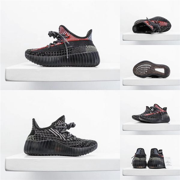 

kanye west black static shoes wholesale sales with box new kanye west running shoes kid designer shoes us5-us13#995