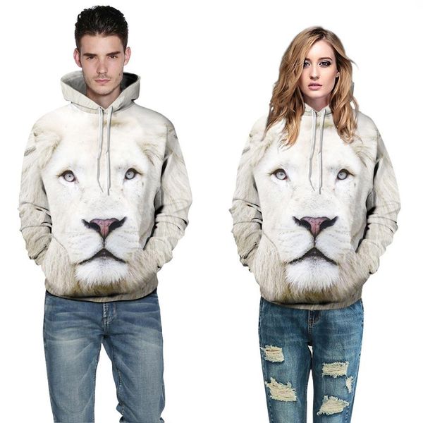 

animals print fashion brand hoodies men women 3d sweatshirt hooded hoodies cap and pockets hoody tracksuits fit, Black