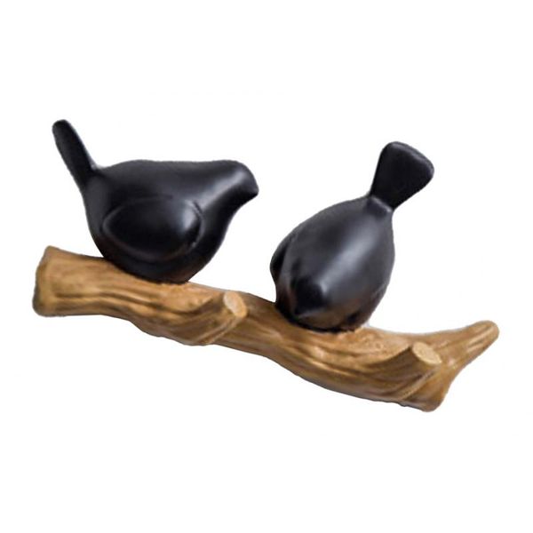 

смола птицы wall-mount вешалка крючок сумки hat key holder home decor