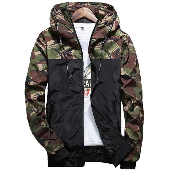 

wholesale price 2019 men's fashion jacket slim long sleeves camouflage jacket windbreaker men's jackets, Black;brown