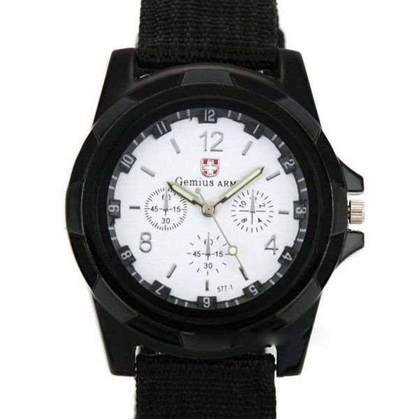 

chronography sports watches waterproof nylon strap men's wristwatch casual quartz watch new, Slivery;brown