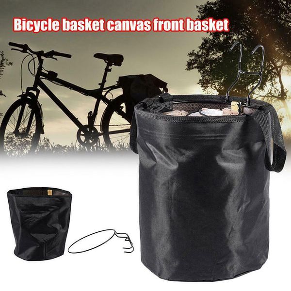 

scooter basket bike storage bag pet bag front hanging storage folding canvas basket h7jp