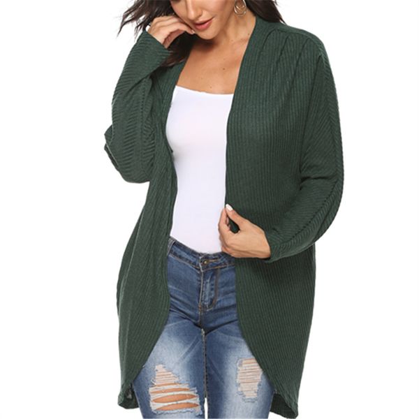 

new autumn winter long sleeve knitwear cardigans women large plus size knitted sweater cardigan female elegant jumper coat, Black;brown