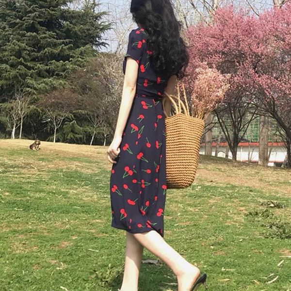 

fashion casual dress women v-neck bodycon dress casual half sleeve printed slim a-line ladies vestidos largos #jsw, Black;gray